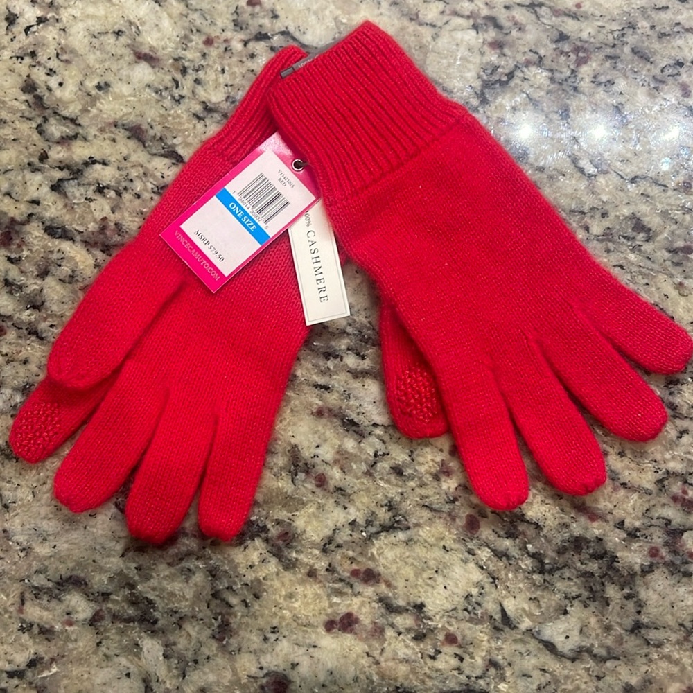 Mittens | 100% Cashmere | Red